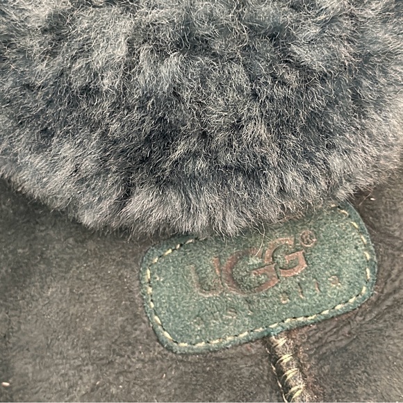 UGG Coquette Slipper Shoes Shearling Lined Sheepskin Mule Clog Teal Women’s 7 - Picture 6 of 7